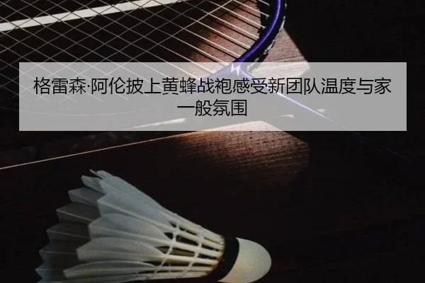 格雷森·阿伦披上黄蜂战袍感受新团队温度与家一般氛围(Leyu)